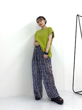 「ピスタチオ」｜「アイテム（アクセサリー）」を使った、ogaさん（レディース・147cm）の夏コーディネート