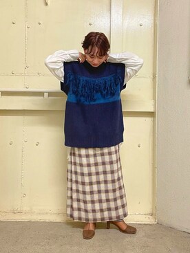 「エプロン」｜ogaさん（レディース・147cm・20代）の秋コーディネート