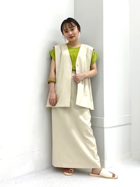 「アイテム（イヤリング）」を使った、ogaさん（レディース・147cm・20代）の夏コーディネート