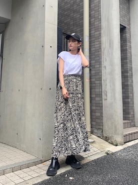 「Lui's（ルイス）のアイテム（シューズ）」を使った、Mikiさん（レディース・158cm）の夏コーディネート