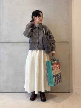 「アイテム（ブーツ）」を使った、西野きよさん（レディース・152cm・30代）の冬コーディネート