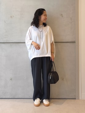 「アイテム（ネックレス）」を使った、西野きよさん（レディース・152cm・30代）の夏コーディネート