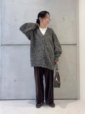 「アイテム（アクセサリー）」を使った、西野きよさん（レディース・152cm・30代）の秋コーディネート