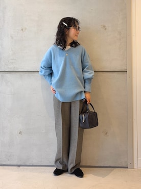 「RODE SKO（ロデスコ）のアイテム」を使った、西野きよさん（レディース・152cm）の秋コーディネート