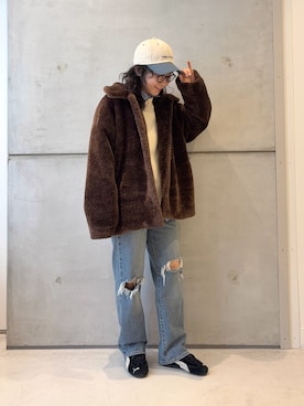 「骨格ウェーブ」｜西野きよさん（レディース・152cm）の秋コーディネート