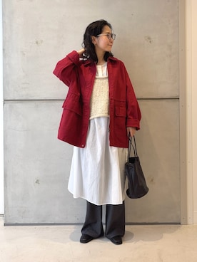 「アイテム（ワンピース/ドレス）」を使った、西野きよさん（レディース・152cm）の秋コーディネート