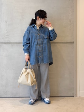 「RODE SKO（ロデスコ）のアイテム」を使った、西野きよさん（レディース・152cm）の冬コーディネート