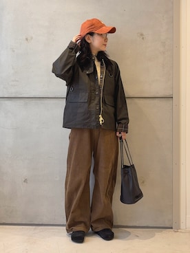 「アイテム（帽子）」を使った、西野きよさん（レディース・152cm・30代）の秋コーディネート