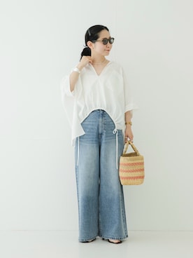 西野きよさん（レディース・152cm）の夏コーディネート