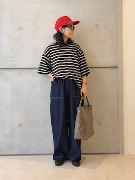 「骨格ウェーブ」｜西野きよさん（レディース・152cm・30代）の秋コーディネート