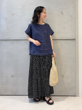 今日の西野さん（レディース・152cm）の夏コーディネート