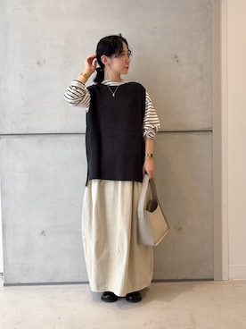 「アイテム（その他シューズ）」を使った、西野きよさん（レディース・152cm）の秋コーディネート