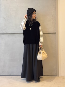 西野きよさん(レディース・152cm)の冬コーディネート