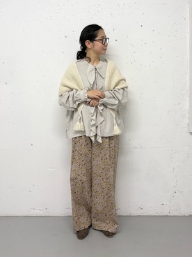 「SMELLY（スメリー）のアイテム」を使った、西野きよさん（レディース・152cm）の秋コーディネート