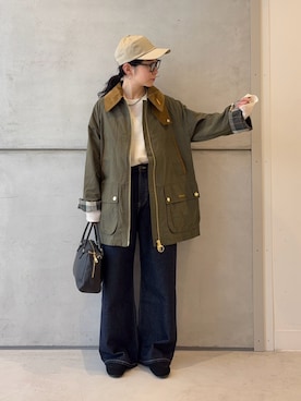 「URBAN RESEARCH DOORS（アーバンリサーチドアーズ）の『別注』PUMA×DOORS　SPEEDCAT BALLET（スニーカー、ブラック系）」を使った、西野きよさん（レディース・152cm）の春コーディネート