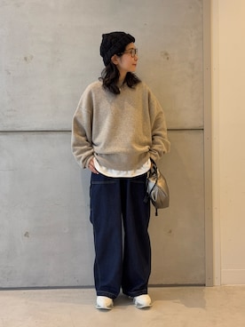 西野きよさん（レディース・152cm）の冬コーディネート