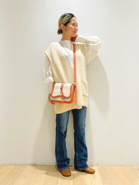 西野きよさん（レディース・152cm）の秋コーディネート