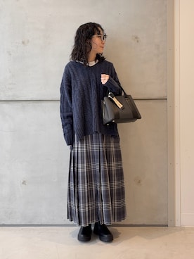 「アイテム（バッグ）」を使った、西野きよさん（レディース・152cm・30代）の秋コーディネート