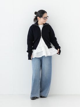 西野きよさん(レディース・152cm)の秋コーディネート