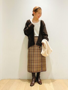 西野きよさん(レディース・152cm)の秋コーディネート