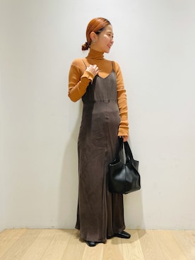 西野きよさん（レディース・152cm）の冬コーディネート