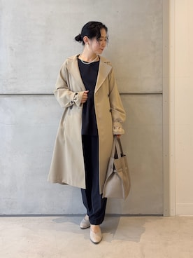 西野きよさん（レディース・152cm）の冬コーディネート