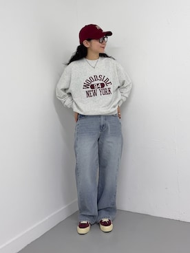 「SMELLY（スメリー）のアイテム」を使った、西野きよさん（レディース・152cm）の秋コーディネート