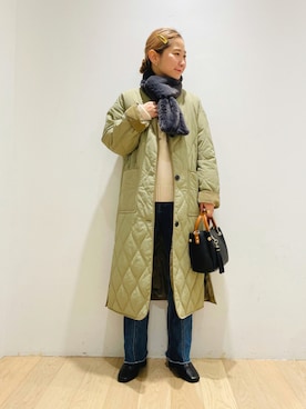 西野きよさん（レディース・152cm）の冬コーディネート