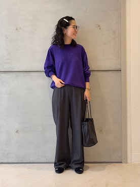 「アイテム（ヘアアクセサリー）」を使った、西野きよさん（レディース・152cm・30代）の秋コーディネート