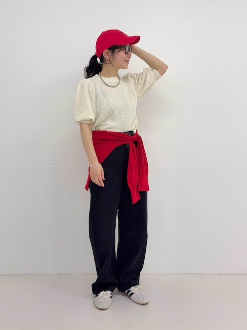 セール】コットンサテンカットオフカーブパンツ（その他パンツ