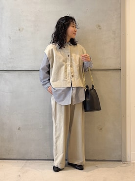 「URBAN RESEARCH（アーバンリサーチ）のアイテム」を使った、西野きよさん（レディース・152cm）の秋コーディネート