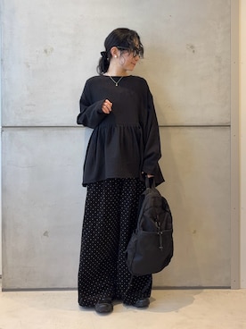 西野きよさん（レディース・152cm）の冬コーディネート