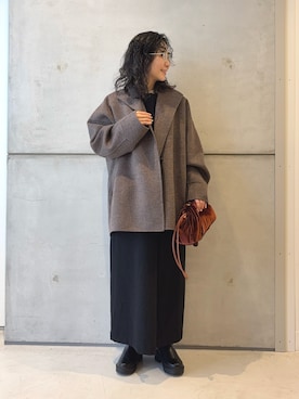 「アイテム（その他アウター）」を使った、西野きよさん（レディース・152cm・30代）の秋コーディネート