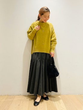 西野きよさん（レディース・152cm）の冬コーディネート