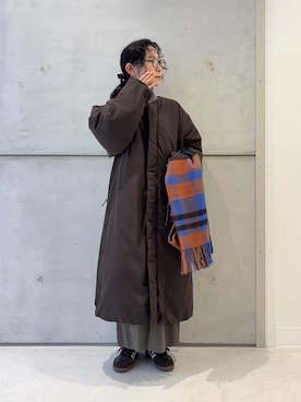 「冬の注目アウター」｜西野きよさん（レディース・152cm）の秋コーディネート