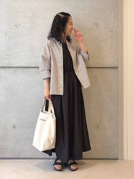 「アイテム（ワンピース/ドレス）」を使った、西野きよさん（レディース・152cm・30代）の夏コーディネート