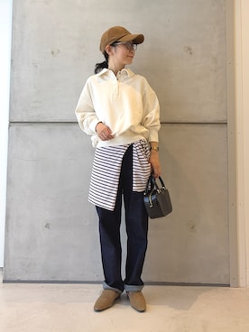 「アイテム（ローファー）」を使った、西野きよさん（レディース・152cm・30代）の秋コーディネート