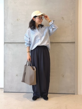 「アイテム（帽子）」を使った、西野きよさん（レディース・152cm・30代）の秋コーディネート