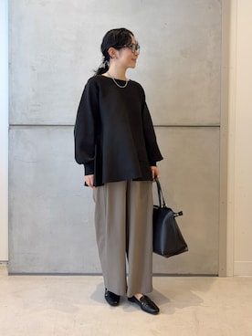 「SMELLY（スメリー）のアイテム」を使った、西野きよさん（レディース・152cm）の春コーディネート