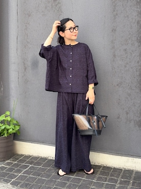 「かぐれ（カグレ）のアイテム」を使った、西野きよさん（レディース・152cm）の夏コーディネート