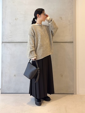「アイテム（スカート）」を使った、西野きよさん（レディース・152cm）の秋コーディネート