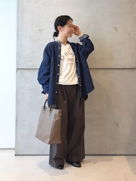 西野きよさん（レディース・152cm）の秋コーディネート