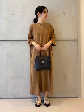 「アイテム（バレッタ/ヘアクリップ）」を使った、今日の西野さん（レディース・152cm）の夏コーディネート