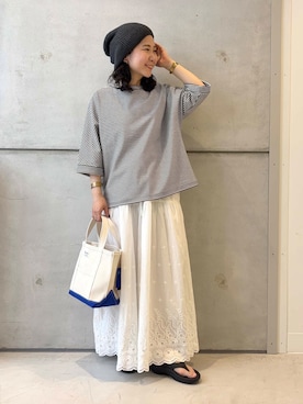 「ORCIVAL（オーシバル）のアイテム」を使った、今日の西野さん（レディース・152cm）の夏コーディネート