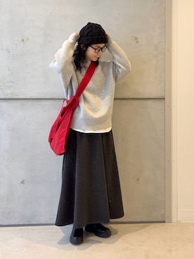 西野きよさん（レディース・152cm）の冬コーディネート