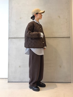 「アイテム（シャツ/ブラウス）」を使った、西野きよさん（レディース・152cm）の秋コーディネート