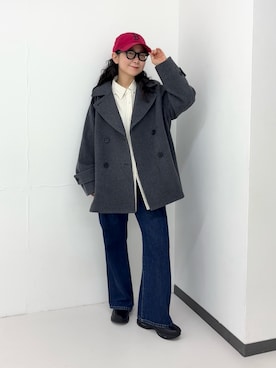 「URBAN RESEARCH（アーバンリサーチ）のアイテム（キャップ）」を使った、西野きよさん（レディース・152cm）の秋コーディネート