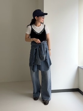 西野きよさん（レディース・152cm）の夏コーディネート