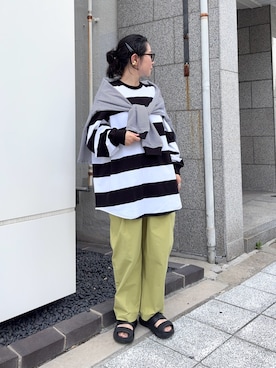 「かぐれ（カグレ）のアイテム」を使った、西野きよさん（レディース・152cm）の夏コーディネート