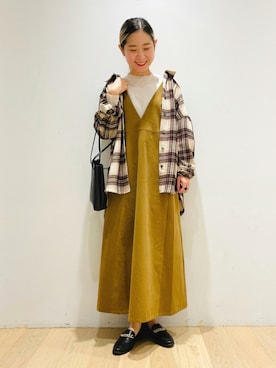 西野きよさん（レディース・152cm）の秋コーディネート